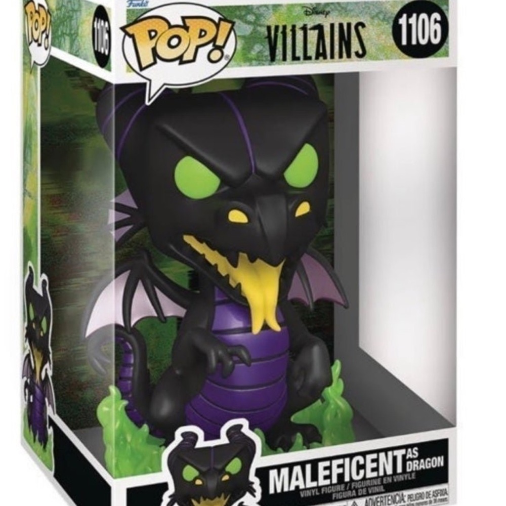 Funko Pop! Disney Villains Maleficent as Dragon Figure - Black and Purple